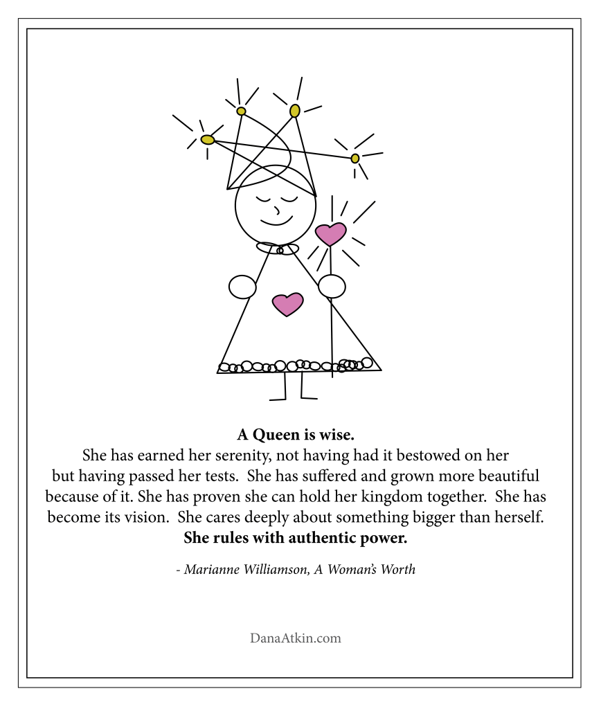 A Queen is Wise Marianne Williamson Dana Atkin Kinesiology
